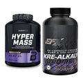 Masseaufbau-Set: BioTech Hyper Mass + EFX Kre-Alkalyn Nitro PRO – alle enthaltenen Artikel