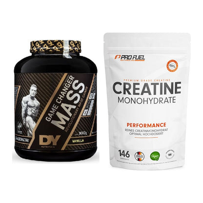 Masseaufbau-Set: DY Nutrition Game Changer + ProFuel Creatine – alle enthaltenen Artikel