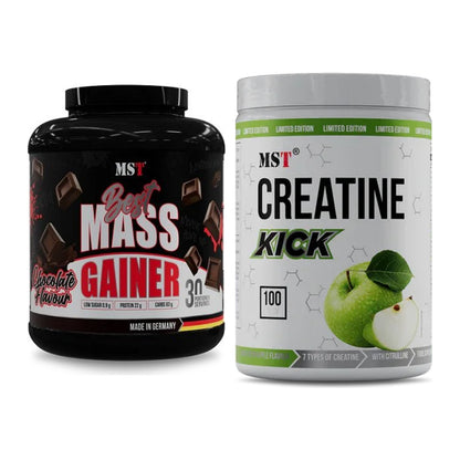 Masseaufbau-Set: MST Best Mass Gainer + MST Creatine Kick – alle enthaltenen Artikel