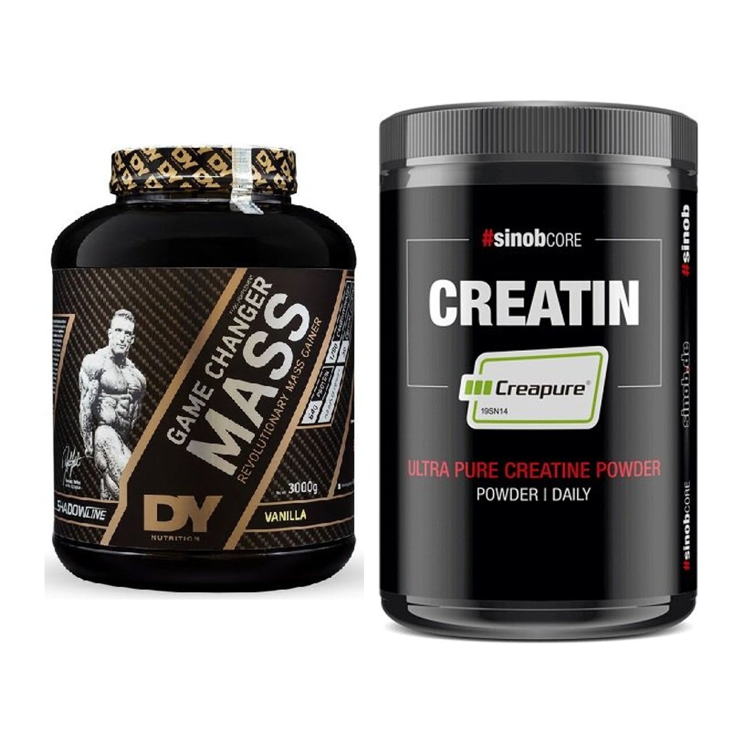 Masseaufbau-Set: DY Nutrition Game Changer + Sinob Creatin CREAPURE – alle enthaltenen Artikel