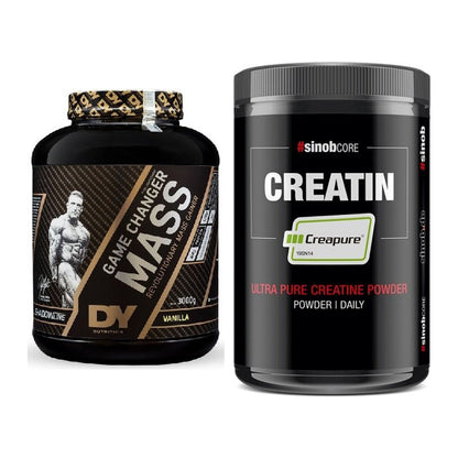 Masseaufbau-Set: DY Nutrition Game Changer + Sinob Creatin CREAPURE – alle enthaltenen Artikel