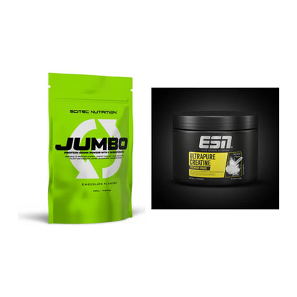 Masseaufbau-Set: Scitec Jumbo + ESN Ultrapure Creatine Monohydrate – alle enthaltenen Artikel