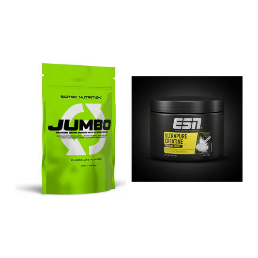 Masseaufbau-Set: Scitec Jumbo + ESN Ultrapure Creatine Monohydrate – alle enthaltenen Artikel