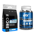 Masseaufbau-Set: FA Nutrition Core Mass + EFX Kre-Alkalyn Hardcore – alle enthaltenen Artikel