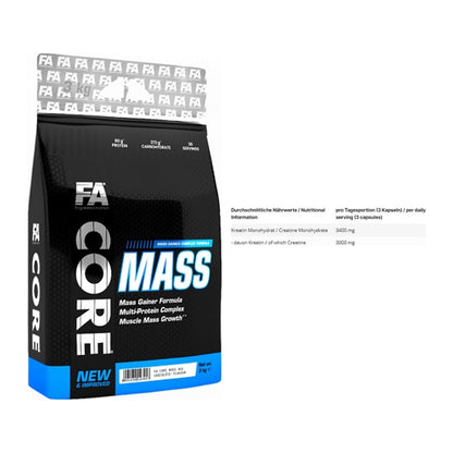 Masseaufbau-Set: FA Nutrition Core Mass + INLEAD Creatine Monohydrate – alle enthaltenen Artikel