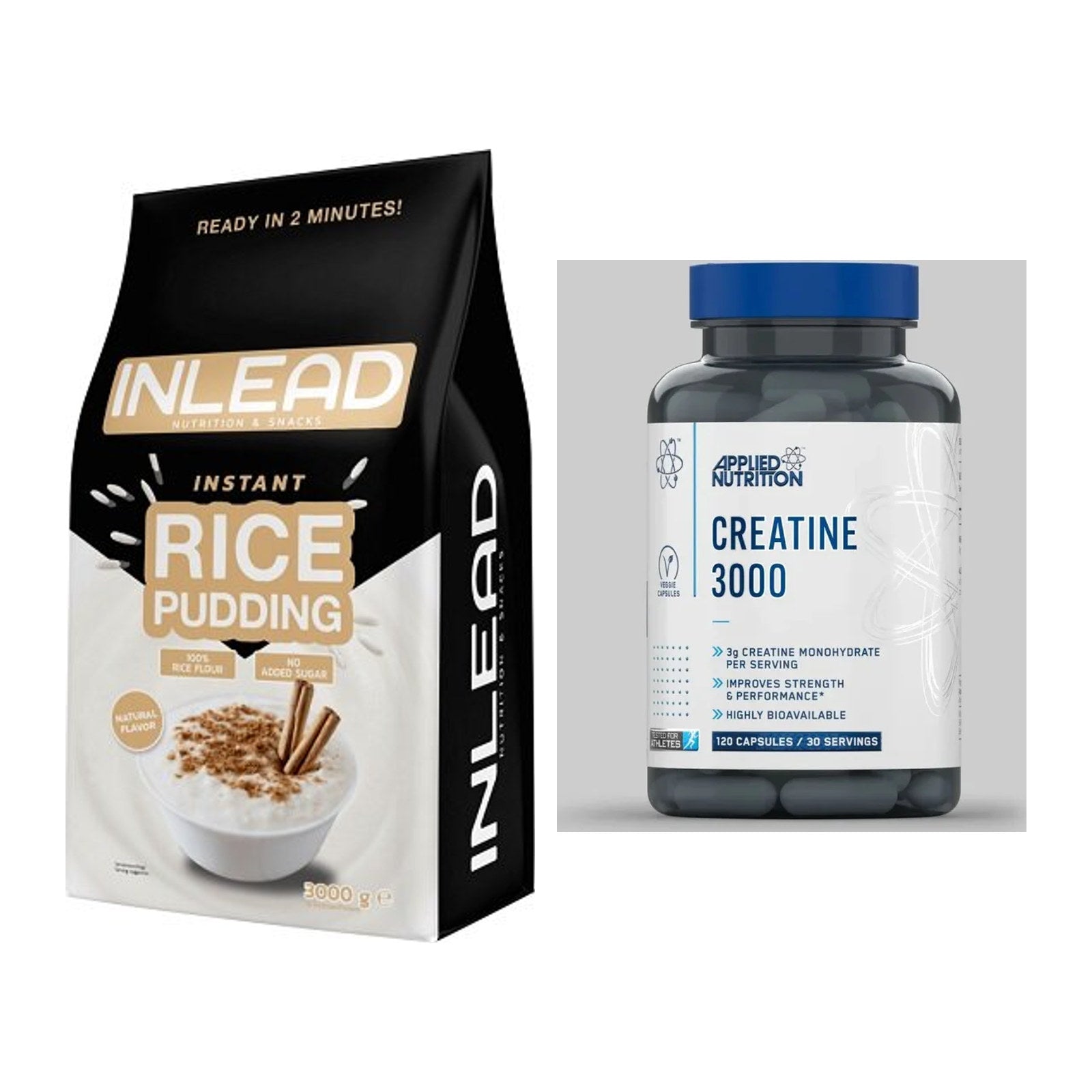 Masseaufbau-Set: INLEAD Instant Rice + Applied Nutrition – alle enthaltenen Artikel