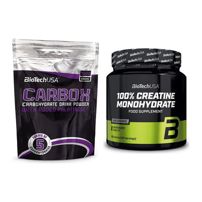 Masseaufbau-Set: BioTech CarboX + BioTech Creatine Monohydrate – alle enthaltenen Artikel