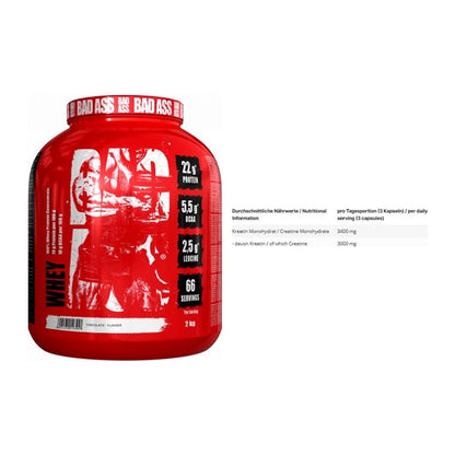 Masseaufbau-Set: BAD ASS Whey + INLEAD Creatine Monohydrate – alle enthaltenen Artikel