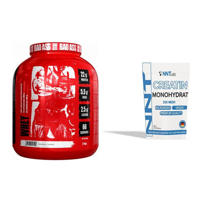 Masseaufbau-Set: BAD ASS Whey + NNT Creatin Monohydrat – alle enthaltenen Artikel
