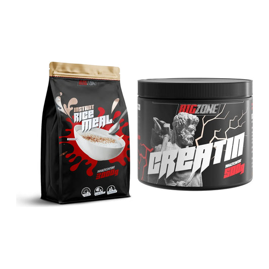 Masseaufbau-Set: Big Zone Rice Meal 3000g Beutel + Big Zone Creatin – alle enthaltenen Artikel