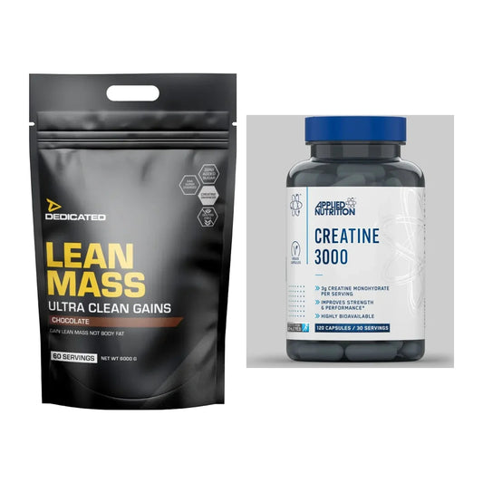 Masseaufbau-Set: Dedicated Lean Mass + Applied Nutrition – alle enthaltenen Artikel