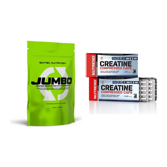 Masseaufbau-Set: Scitec Jumbo 1320g + Nutrend Creatine – alle enthaltenen Artikel