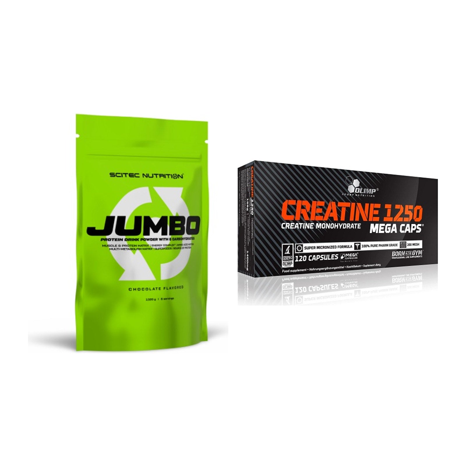 Masseaufbau-Set: Scitec Jumbo + Olimp Creatine Mega Caps – alle enthaltenen Artikel