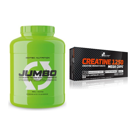 Masseaufbau-Set: Scitec Jumbo + Olimp Creatine Mega Caps – alle enthaltenen Artikel