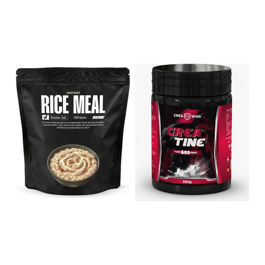 Masseaufbau-Set: Big Zone Instant Rice + CREASWISS Creatine 600 – alle enthaltenen Artikel