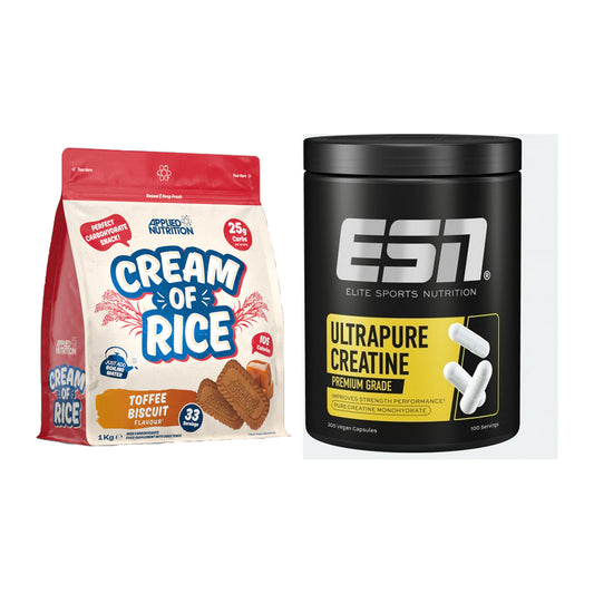 Masseaufbau-Set: Applied Nutrition Cream + ESN Ultrapure Creatine – alle enthaltenen Artikel