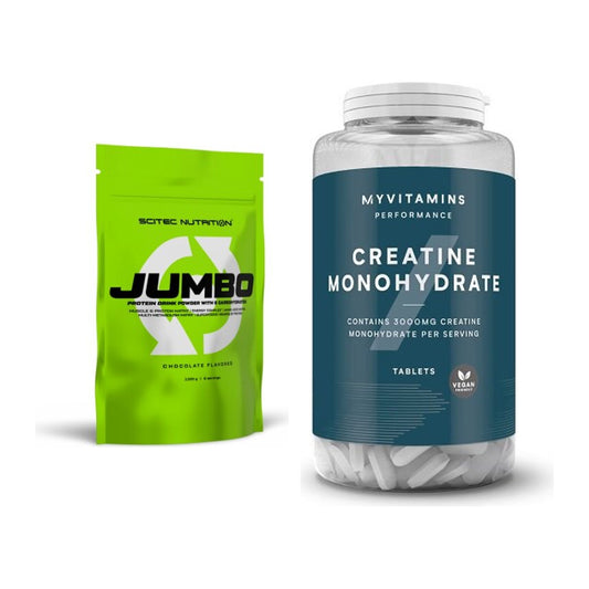 Masseaufbau-Set: Scitec Jumbo 1320g + MyProtein MyVitamins – alle enthaltenen Artikel