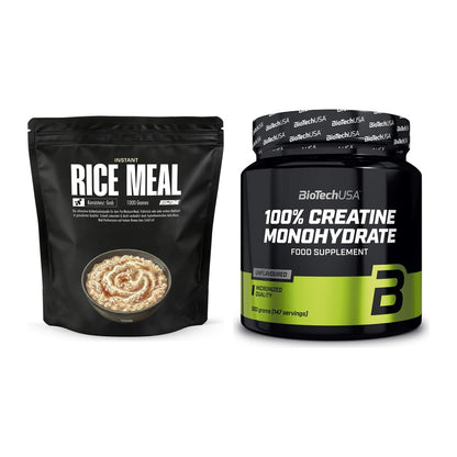 Masseaufbau-Set: Big Zone Instant Rice + BioTech Creatine – alle enthaltenen Artikel