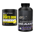 Masseaufbau-Set: Body Attack Isotonic + EFX Kre-Alkalyn Nitro PRO – alle enthaltenen Artikel