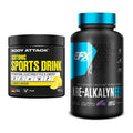 Masseaufbau-Set: Body Attack Isotonic Sports Drink + EFX Kre-Alkalyn – alle enthaltenen Artikel