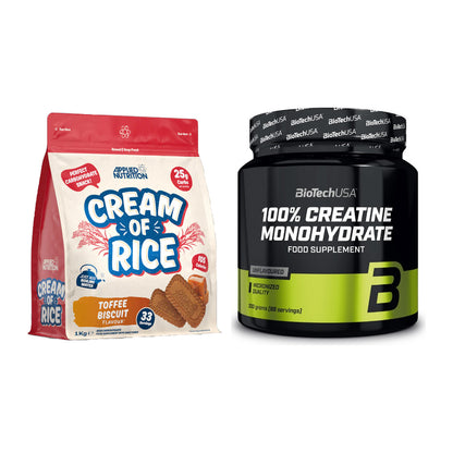 Masseaufbau-Set: Applied Nutrition Cream + BioTech Creatine – alle enthaltenen Artikel