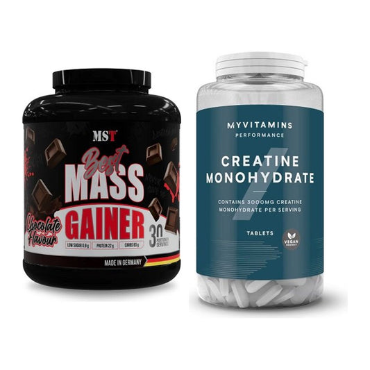 Masseaufbau-Set: MST Best Mass Gainer + MyProtein MyVitamins Creatine – alle enthaltenen Artikel