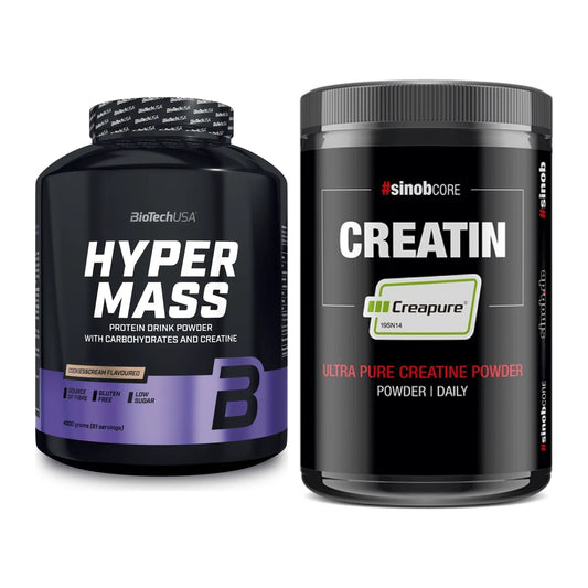 Masseaufbau-Set: BioTech Hyper Mass + Sinob Creatin CREAPURE – alle enthaltenen Artikel