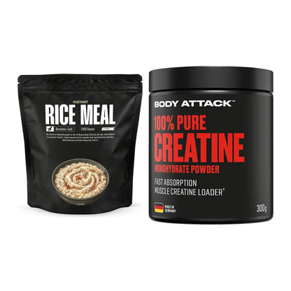 Masseaufbau-Set: Big Zone Instant Rice + Body Attack 100% Pure – alle enthaltenen Artikel