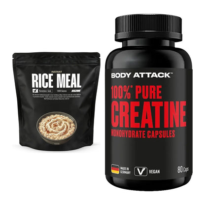 Masseaufbau-Set: Big Zone Instant Rice + Body Attack 100% Pure – alle enthaltenen Artikel
