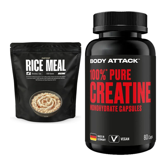 Masseaufbau-Set: Big Zone Instant Rice + Body Attack 100% Pure – alle enthaltenen Artikel
