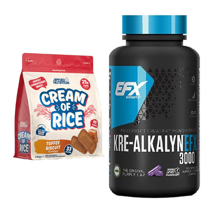 Masseaufbau-Set: Applied Nutrition Cream + EFX Kre-Alkalyn 3000 – alle enthaltenen Artikel