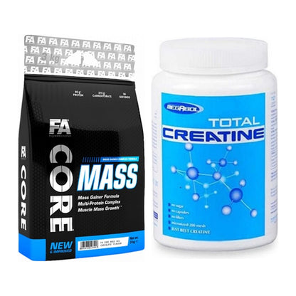 Masseaufbau-Set: FA Nutrition Core Mass + Megabol Total Creatine – alle enthaltenen Artikel