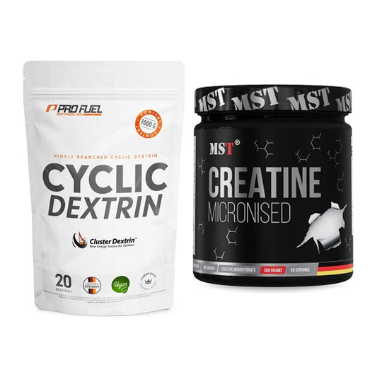 Masseaufbau-Set: ProFuel Cyclic Dextrin + MST Creatin Monohydrate – alle enthaltenen Artikel