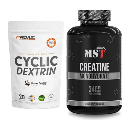 Masseaufbau-Set: ProFuel Cyclic Dextrin + MST Creatine Monohydrate – alle enthaltenen Artikel
