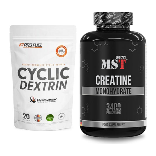 Masseaufbau-Set: ProFuel Cyclic Dextrin + MST Creatine Monohydrate – alle enthaltenen Artikel
