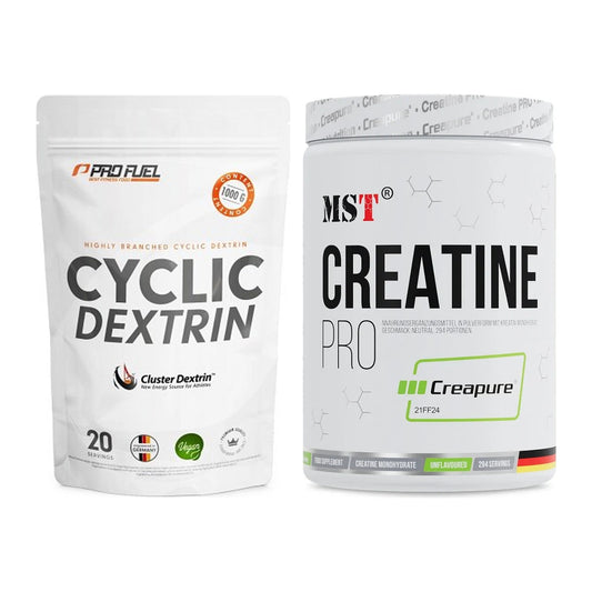 Masseaufbau-Set: ProFuel Cyclic Dextrin + MST Creatin Pro CREAPURE – alle enthaltenen Artikel