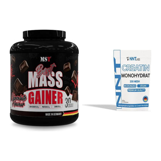 Masseaufbau-Set: MST Best Mass Gainer + NNT Creatin Monohydrat – alle enthaltenen Artikel
