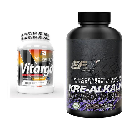 Masseaufbau-Set: FA Vitarade Vitargo + EFX Kre-Alkalyn Nitro PRO – alle enthaltenen Artikel