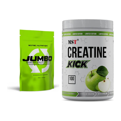 Masseaufbau-Set: Scitec Jumbo + MST Creatine Kick – alle enthaltenen Artikel