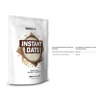 Masseaufbau-Set: BioTech Instant Oats + INLEAD Creatine Monohydrate – alle enthaltenen Artikel