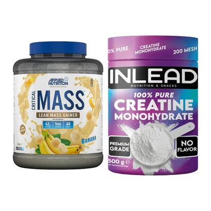 Masseaufbau-Set: Applied Critical Mass + INLEAD Creatine – alle enthaltenen Artikel