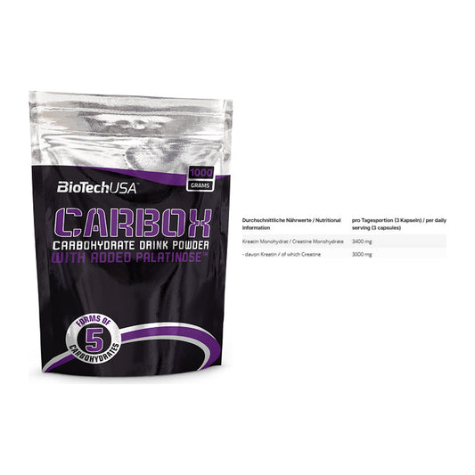 Masseaufbau-Set: BioTech CarboX + INLEAD Creatine Monohydrate – alle enthaltenen Artikel