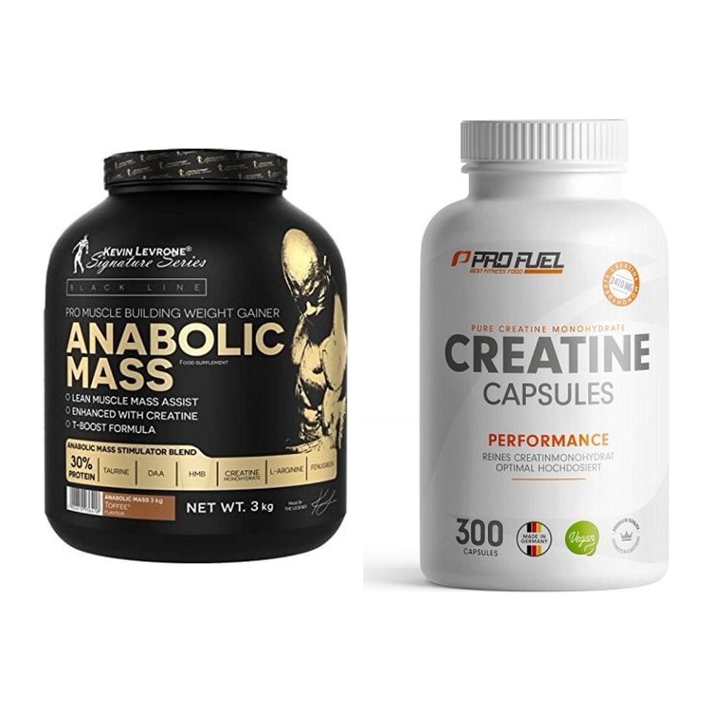 Masseaufbau-Set: Kevin Levrone Anabolic + ProFuel Creatine – alle enthaltenen Artikel