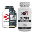 Masseaufbau-Set: Dymatize Super Mass Gainer + MST Creatin HCL – alle enthaltenen Artikel