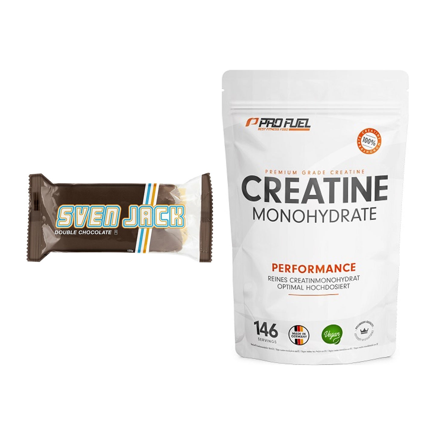 Masseaufbau-Set: Sven Jack (Energycake) + ProFuel Creatine Monohydrate – alle enthaltenen Artikel