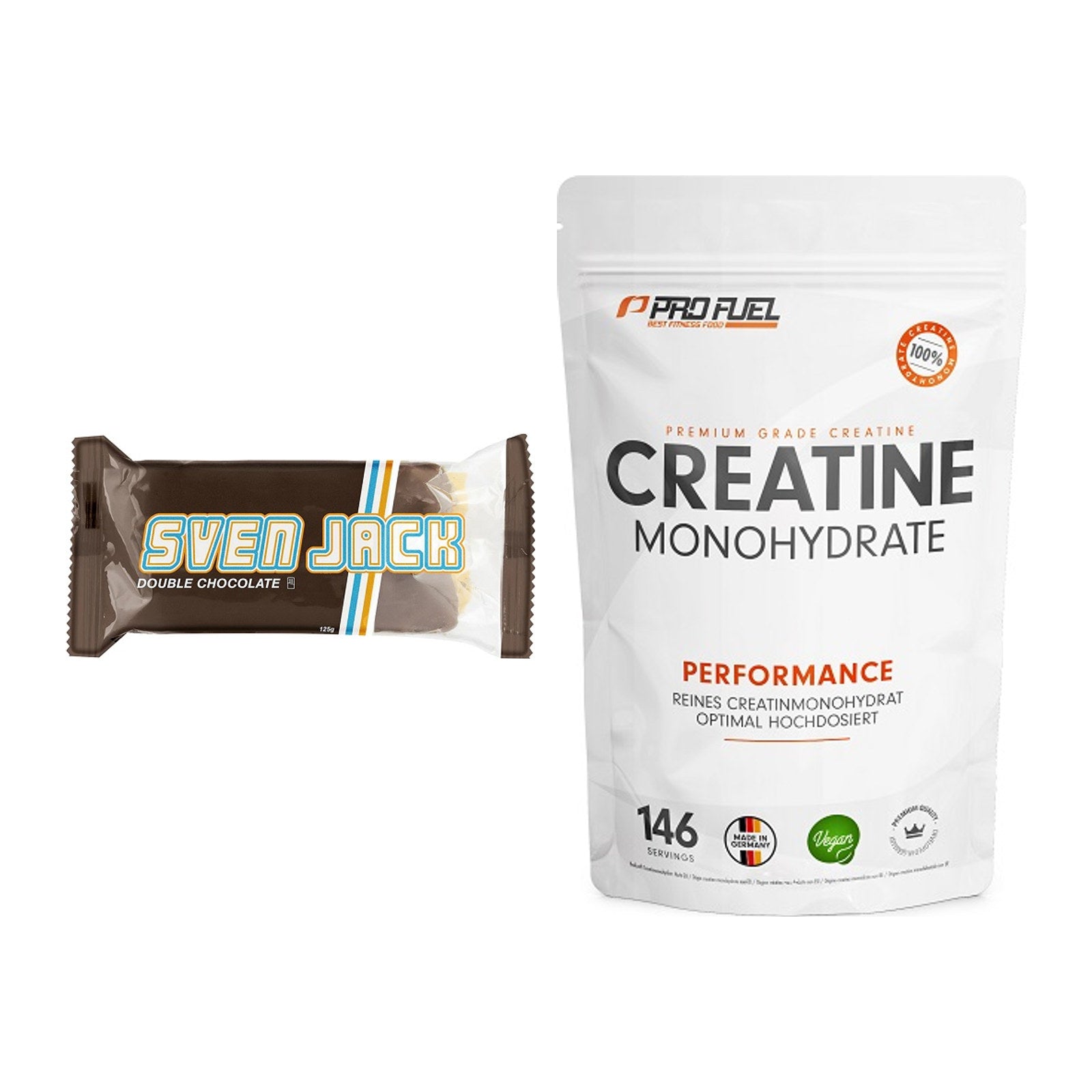 Masseaufbau-Set: Sven Jack (Energycake) + ProFuel Creatine Monohydrate – alle enthaltenen Artikel