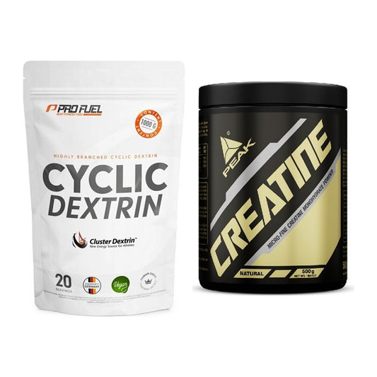 Masseaufbau-Set: ProFuel Cyclic Dextrin Cluster + Peak Creatin Powder – alle enthaltenen Artikel