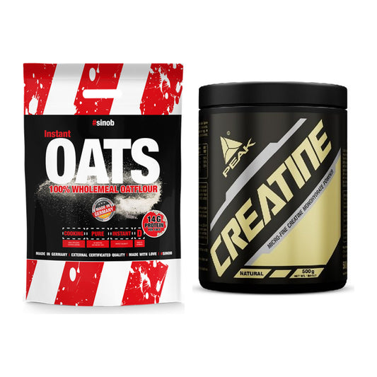 Masseaufbau-Set: Sinob Instant Oats + Peak Creatin Powder – alle enthaltenen Artikel