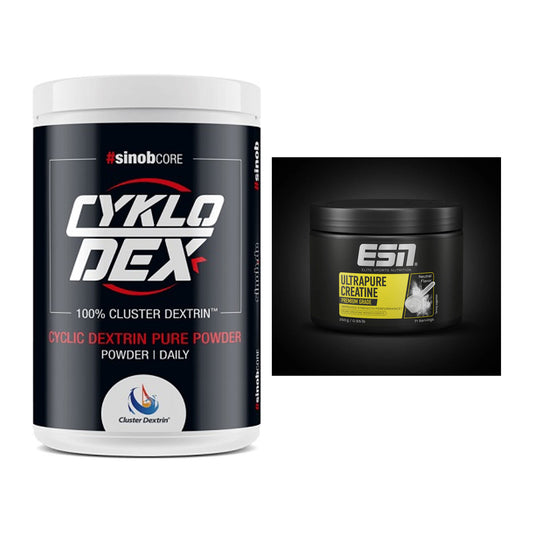 Masseaufbau-Set: Sinob Core CykloDex 1kg + ESN Ultrapure Creatine – alle enthaltenen Artikel