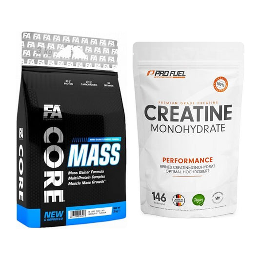 Masseaufbau-Set: FA Nutrition Core Mass + ProFuel Creatine – alle enthaltenen Artikel